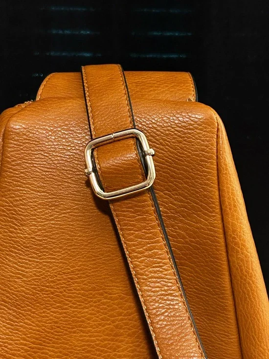 Poppy & Peonies Pebbled Leather Sling Backpack Purse NWOT - Picture 12 of 15